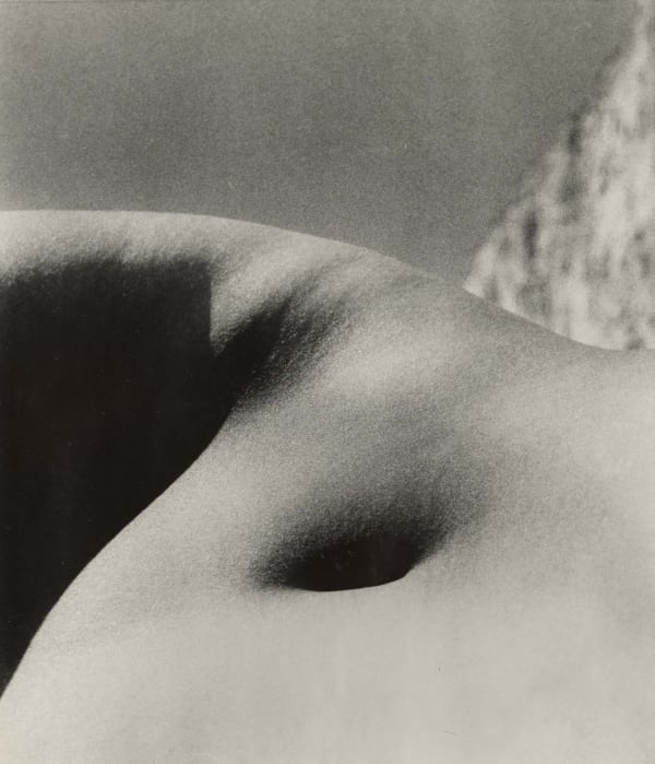 abstracted view of female torso on East Sussex Coast by Bill Brandt