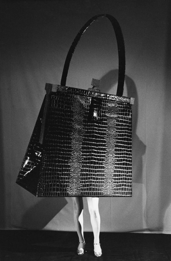Purse with human legs by Laurie Simmons from Walking Objects series