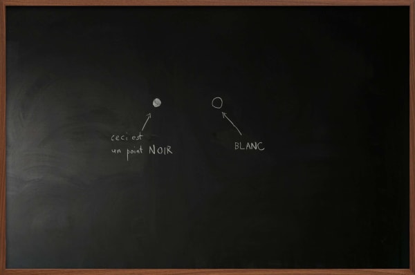 chalkboard with mathematical expositions formulas written by Tadashi Tokieda, Stanford University, from Do Not Erase series by Jessica Wynne