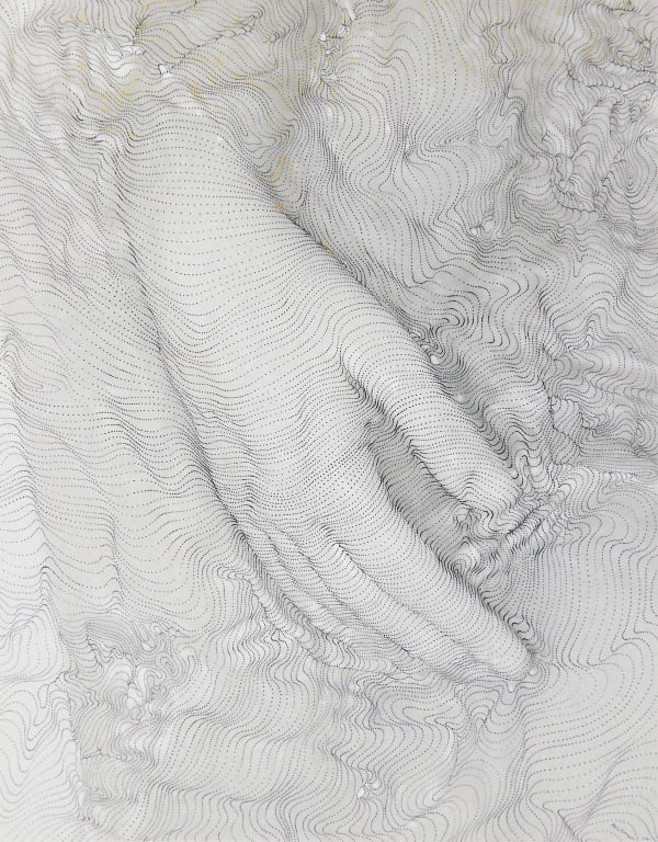 Sebastiaan Bremer Ave Maria 16 close up of hand gray dot image