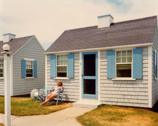 Joel Meyerowitz Woman in blue and sunlight, Provincetown, 1977