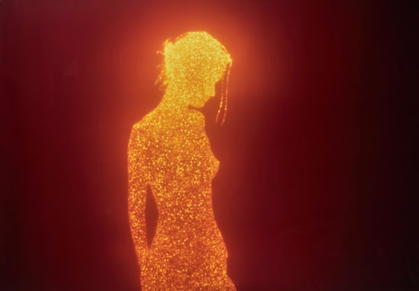 silhouette of woman standing from Tetrarch series by Christopher Bucklow