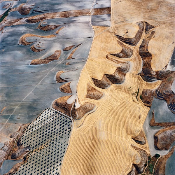 ashen landscape with mineral borax in a mining and agricultural region of La Mancha, Spain by David Maisel