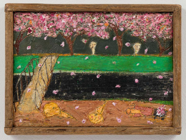 Masao Nakahara, Cherry blossoms on the riverbank, 2017