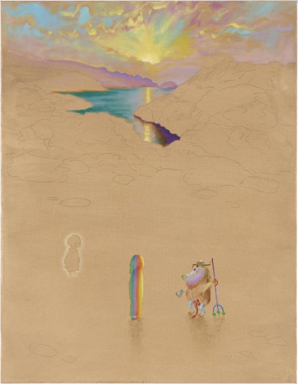 Uwe Henneken, A Meeting at the Desert Shore, 2017