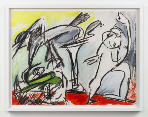 Jacqueline de Jong, Untitled (Upstairs-Downstairs), 1984