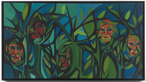 Faith Ringgold, American People Series #15: Hide Little Children, 1966