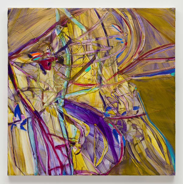 Jadé Fadojutimi, Ribbon of Thought, 2020