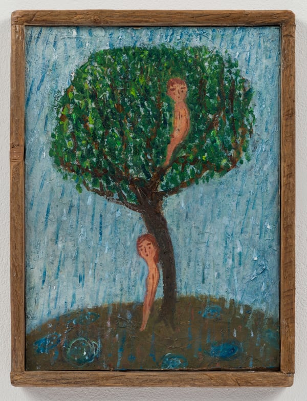 Masao Nakahara, Sheltering from the rain in and under the tree, 2025