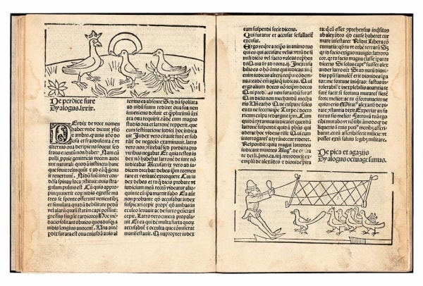 Bergame, Nicolas de; Aesop, Dyalogus Creaturarum Moralisatus, 11 April 1491. Antwerp. Gerard Leeu.