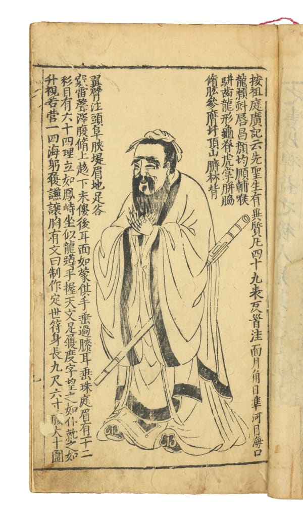 [Confucius] Kong Qiu, Xīnkè Zhāng Tiānrú tàishǐ píngshì Kǒngshèng jiāyǔ [Newly Cut 'School Sayings of Sage Confucius', with Commentaries by Hanlin Scholar Zhang Tianru], Hangzhou, [1631-1641].