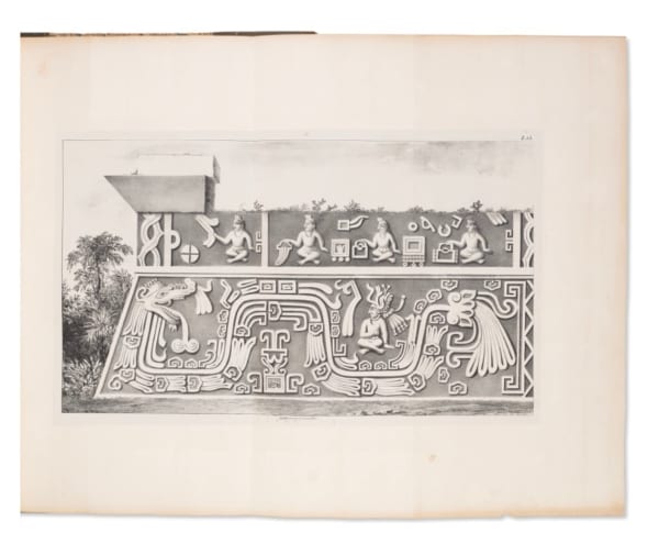Kingsborough, Edward King, Viscount., Antiquities of Mexico comprising facsimiles of ancient Mexican paintings and hieroglyphics., London: A. Aglio, 1830 [vols I-V]; Robert Havell, Colnaghi Son and Co., 1831 [vols VI-VII]; andHenry G. Bohn, 1848 [vols VIII-IX].