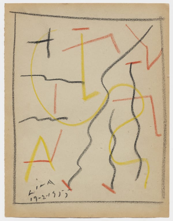 Esteban Lisa Acto Espacial, 1955 Pastel on paper 11 1/4 x 9 1/8 in 28.4 x 23 cm