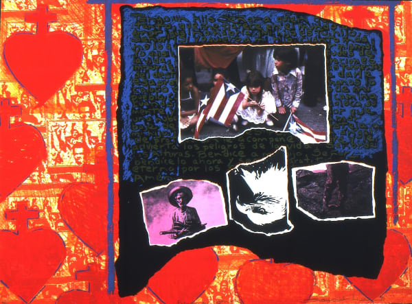 Juan Sánchez Prayer and Struggle, 1990 Lithography 22 x 30 in 55.9 x 76.2 cm Edition of 82 (Edition record)