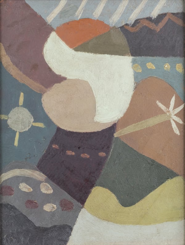 Esteban Lisa Composición, 1942 Oil on board 11 7/8 x 9 1/8 in 30.2 x 22.9 cm
