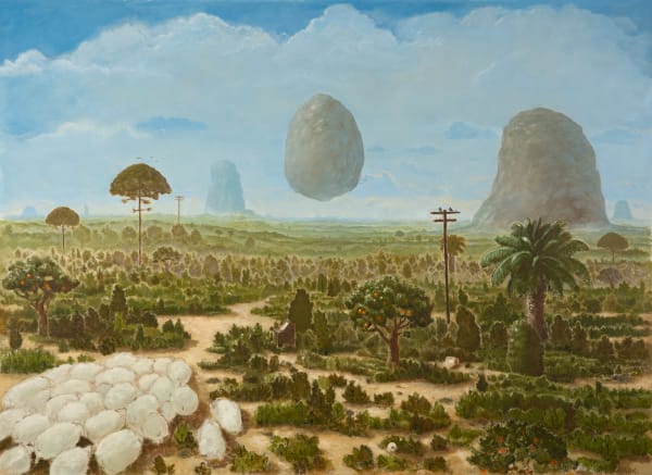 Manuel Aja Espil Force Majeure, 2023 Oil on linen 41 x 56 1/4 in 104 x 143 cm