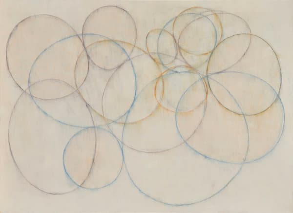 Alejandro Corujeira Movimientos, 2021 Colored pencil and acrylic on linen 31 1/2 x 43 1/4 in 80 x 110 cm