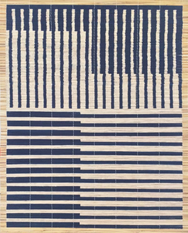 Vargas-Suarez Universal 66 Vectors, 2017 Hand spun, pigmented Tian-Shan Mountains sheep’s wool in chi technique 31 1/2 x 23 5/8 in 80 x 60 cm Edition of 8 + 1 AP