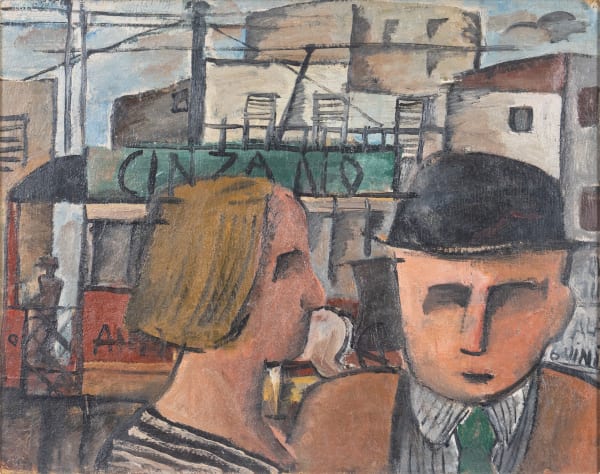 José Gurvich Cinzano, c. 1957 Oil on board 16 1/2 x 20 1/2 in 41.9 x 52.1 cm
