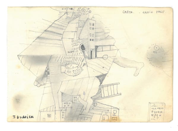 José Gurvich Creta Cania, 1965 Pencil on paper 4 1/8 x 5 7/8 in 10.5 x 15 cm