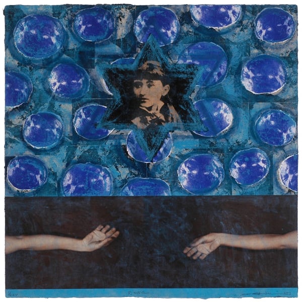 Juan Sánchez b. 1954Rosa, 2007 Collagraph, photolithograph, chine colle, handcoloring on handmade paper 48 x 48 in 121.9 x 121.9 cm Edition of 16 (Edition record)