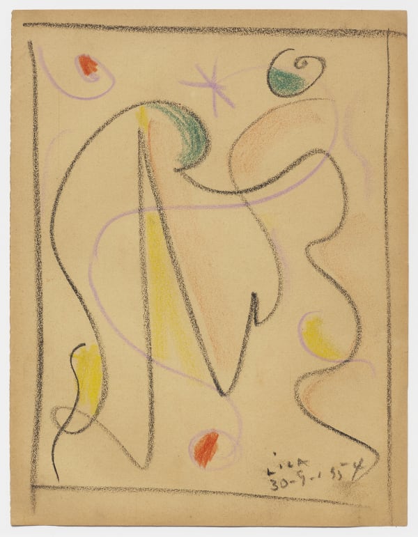 Esteban Lisa Acto Espacial, 1954 Pastel on paper 11 7/8 x 9 1/8 in 30 x 23 cm