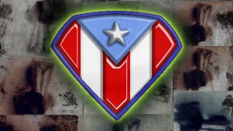 Juan Sánchez Super Rican, 2011 Signed, titled, dated 2011, numbered #9 Digital archival pigment print on 100% cotton watercolor paper 21 x 38 1/2 in 53.3 x 97.8 cm