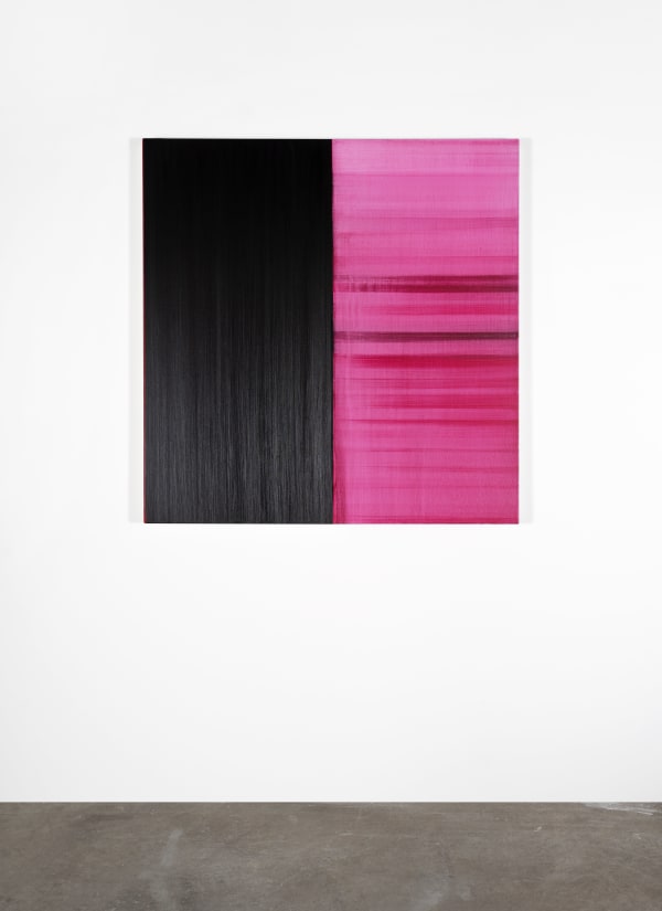 CALLUM INNES, Untitled Lamp Black / Magenta, 2024