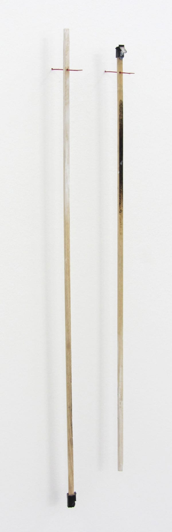 MARGRÉT H. BLÖNDAL, Untitled (watercolour, sticks, cardboard, thread, plastic), 2012