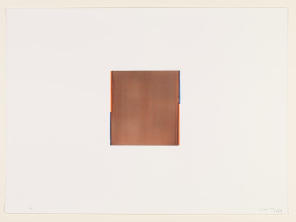 CALLUM INNES, Rose Opera Orange / Cobalt Blue Tone (no. 50.), 2013