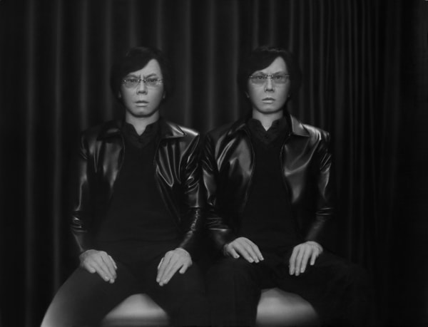 Wanda Tuerlinckx, Professor Ishiguro and HI-4, ATR Hiroshi Ishiguro Labaratories, Kyoto, Japan (styling and make-up Brian Enrico), 2017