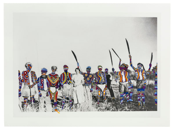 Patrick Waterhouse, Sister Betty Ashworth with a group of Aboriginal men in Yuendumu. Restricted with Daniel Jupurrurla Gordon , 2014-18