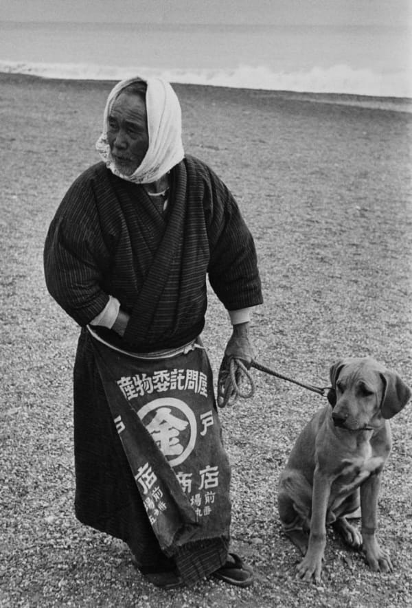 Yoichi Midorikawa, Old man and dog , c1947-1948