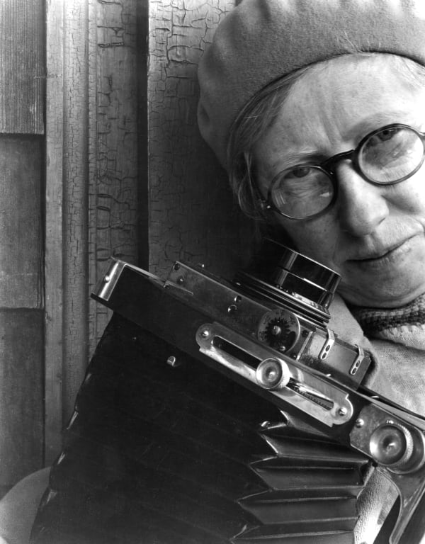 Imogen Cunningham, Self Portrait with Camera, late 1920s
