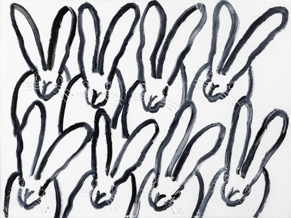 Hunt Slonem, Blanco Fluffle, 2022