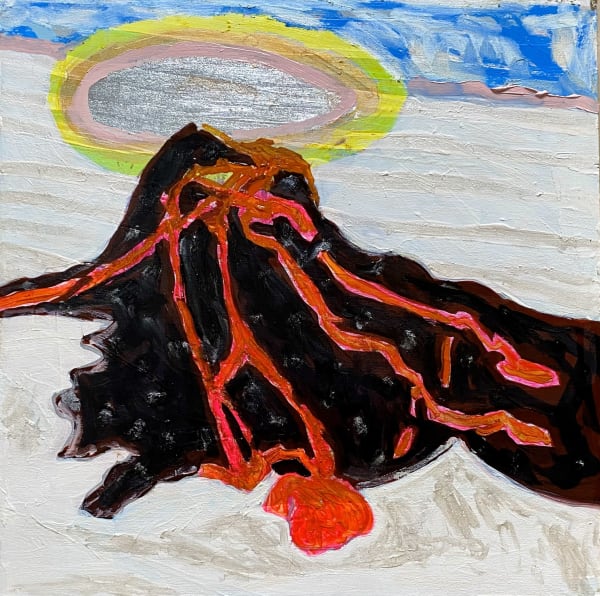 (27) UFO Active Volcano Landing