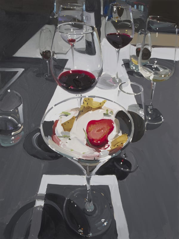 Strawberry Cocktail Oil on canvas 101 x 76 cm