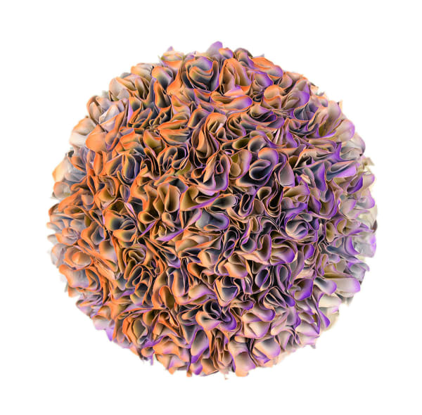 Zhuang Hong-yi Mini Series Rice paper and acrylic on canvas 20 cm in diameter