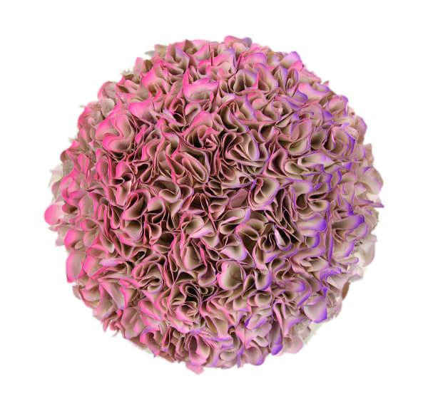 Zhuang Hong-yi Mini Series Rice paper and acrylic on canvas 20 cm in diameter