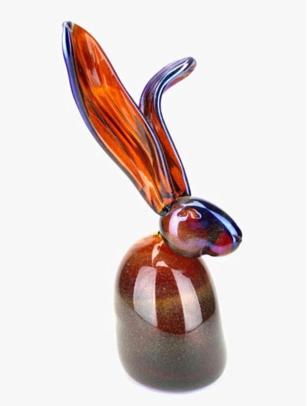 Hunt Slonem Sharla, 2021 Signed Blown glass 43.2 x 17.8 x 21.6 cm 17 x 7 x 8 ½ in