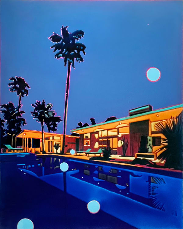Annemarie Terlage Poolside Patter, 2022 Acrylic and epoxy on linen 150 x 120 cm 59 x 47 ¼ in