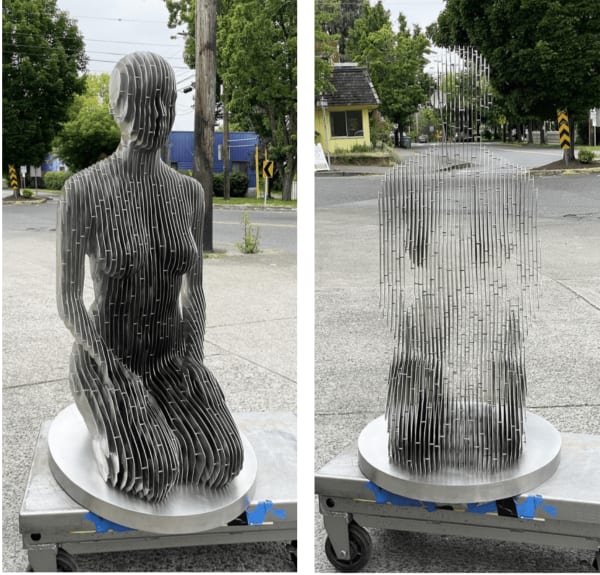 Kneeling Woman Life-Size