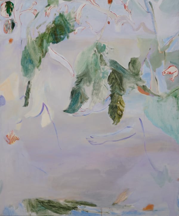 Keiko Kimoto Lerche, 2021 Egg tempera and oil on canvas 90 x 75 cm 35 ⅜ x 29 ½ in