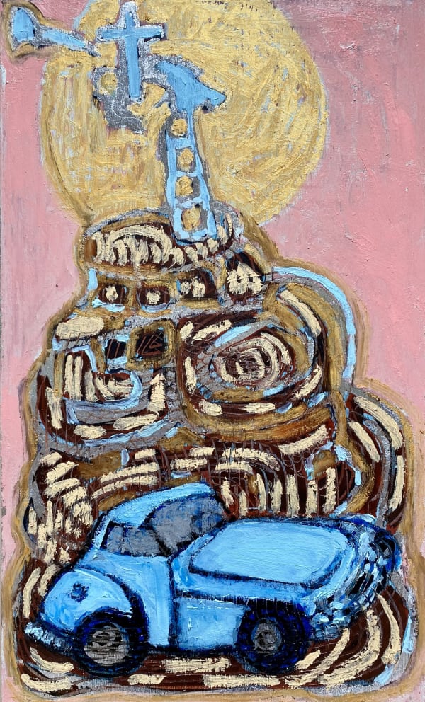 (34) Perugino Crocifissione Sant' Augustino, 1506 with / 166 Intercoupe - Anno 1948