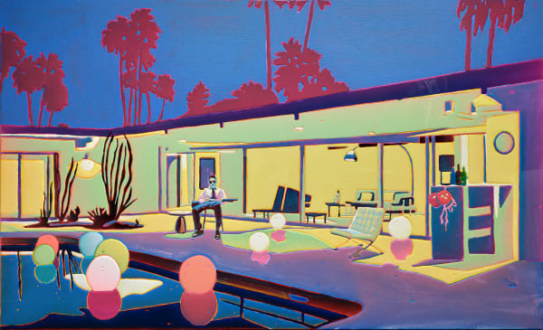 Annemarie Terlage I Was Born Under A Shooting Star Acrylic and epoxy on linen 120 x 200 cm