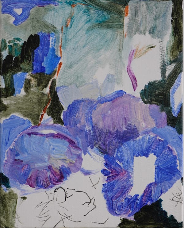 Keiko Kimoto Mooswald, 2020 Acrylic, Ink on canvas 30 x 24 cm 11 ¾ x 9 ½ in