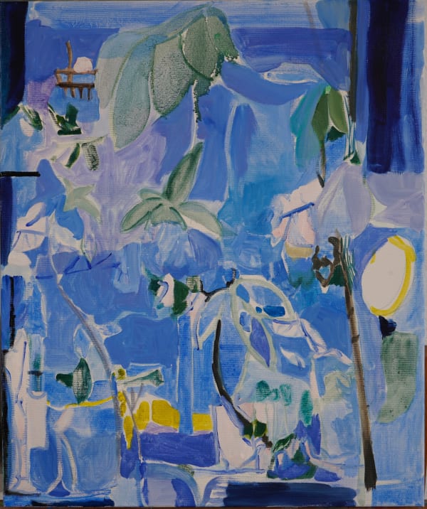 Keiko Kimoto Zwischen den Blättern, 2024 Oil on canvas 60 x 50 cm 23 ⅝ x 19 ¾ in