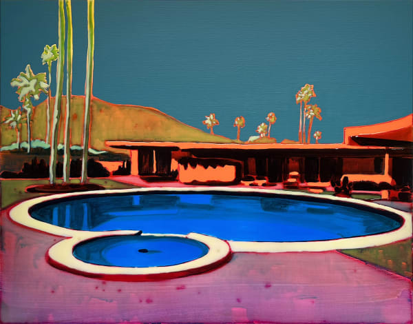 Annemarie Terlage Summer of 69 Acrylic and epoxy on canvas 72 x 92 cm