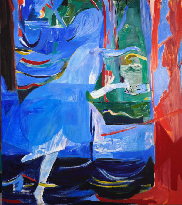 Keiko Kimoto Regen Bart, 2024 Aquarelle and oil on canvas 165 x 145 cm 65 x 57 ⅛ in