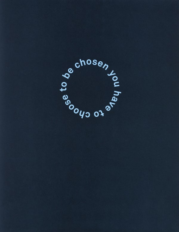 Alec Finlay, circle poem (you have to choose) -, 2011